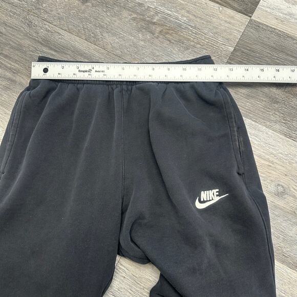 Nike‎ Sportswear Black Womens XS Mini Swoosh Club Fleece Athletic Jogger Pants - Picture 9 of 13